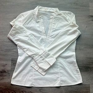 4/$50 RW&CO Fitted Crisp White Shirt/Blouse